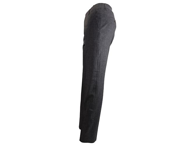 Ami Slim-Fit Trousers in Grey Wool - view 8
