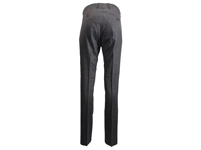 Ami Slim-Fit Trousers in Grey Wool - view 9