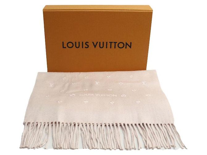 Sciarpa in seta e cashmere Louis Vuitton LV Stellar M78205 Rosa - vista 6