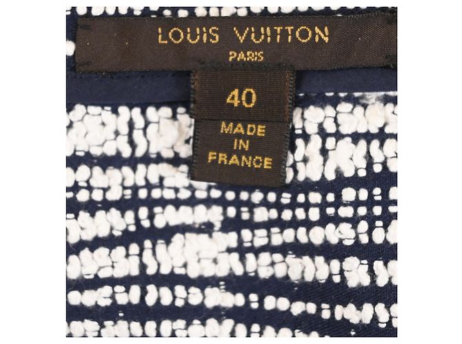 Gonna A-Line mini con zip stampata Louis Vuitton in lana multicolore - vista 4