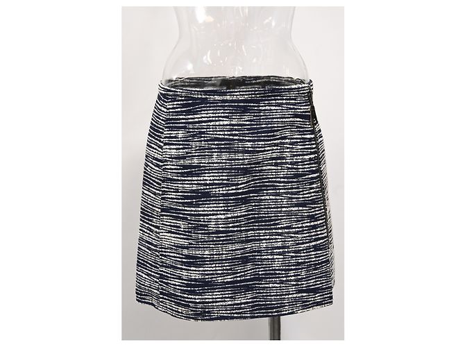 Gonna A-Line mini con zip stampata Louis Vuitton in lana multicolore - vista 5
