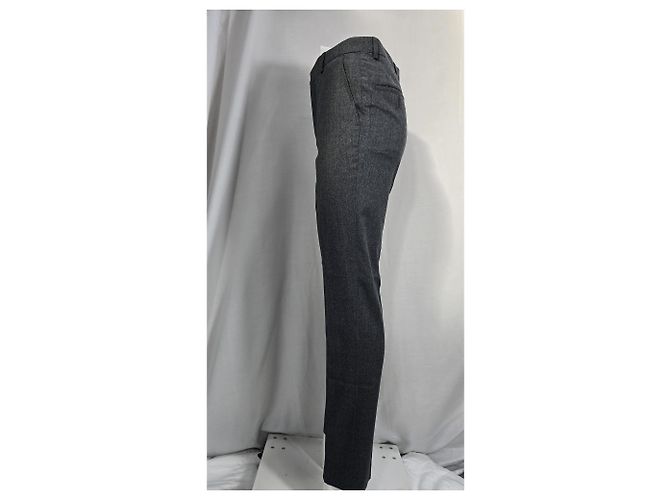 Ami Slim-Fit Trousers in Grey Wool - view 4