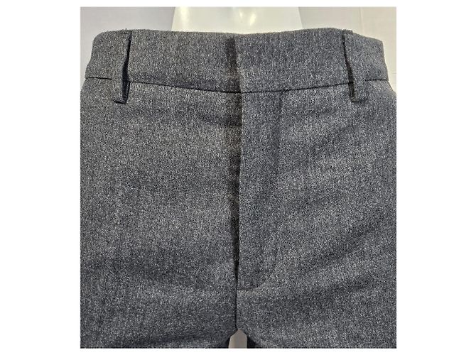 Ami Slim-Fit Trousers in Grey Wool - view 5
