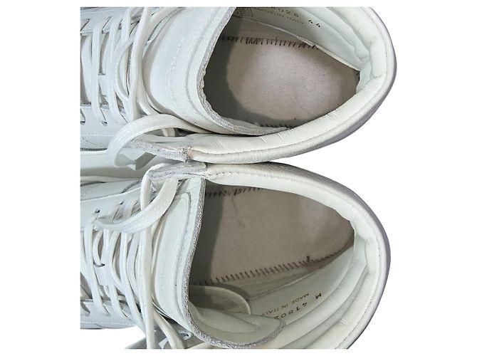 Sneakers alte Saint Laurent SL/10H in pelle bianca - vista 9