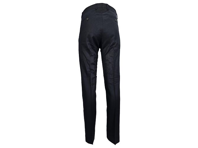 Pantaloni Slim-Fit Ami in lana blu navy - vista 3