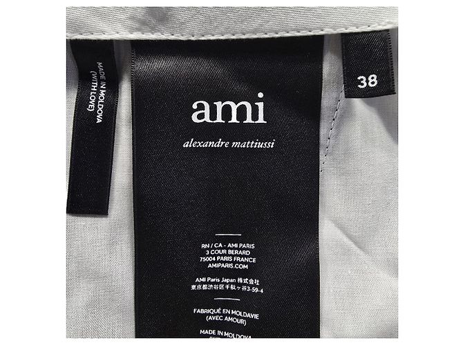 Pantaloni Slim-Fit Ami in lana blu navy - vista 4