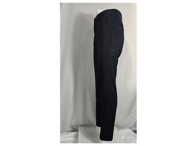 Pantaloni Slim-Fit Ami in lana blu navy - vista 7