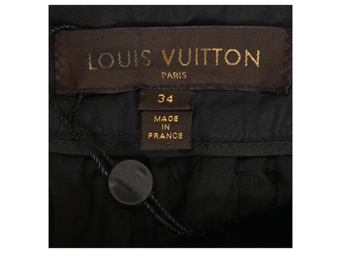 Louis Vuitton Midi Volantrock aus schwarzer Baumwolle - Ansicht 4