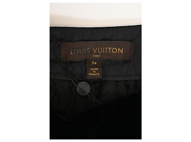Louis Vuitton Midi Volantrock aus schwarzer Baumwolle - Ansicht 8