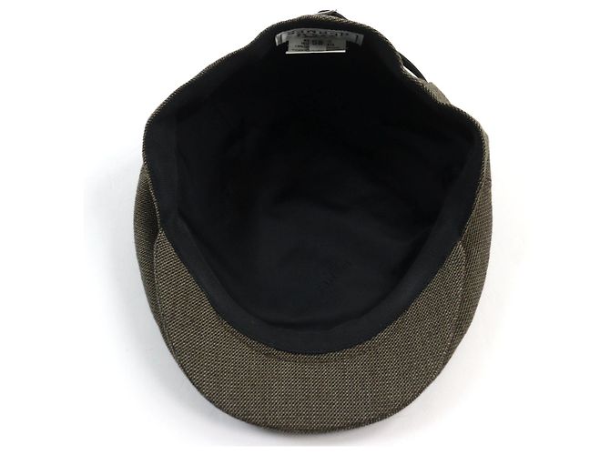 Hermès Cappello da caccia in lana e pelle di vitello HERMES marrone 58 - vista 6
