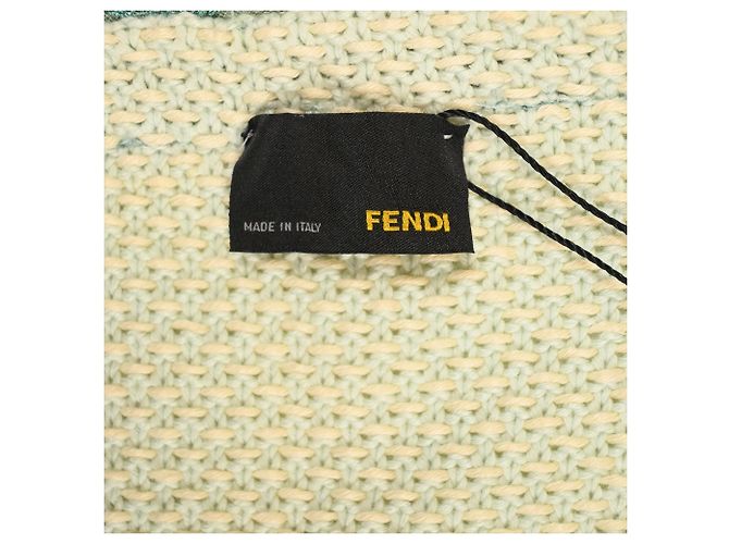 Vestido mini sin mangas de algodón amarillo de Fendi - vista 4