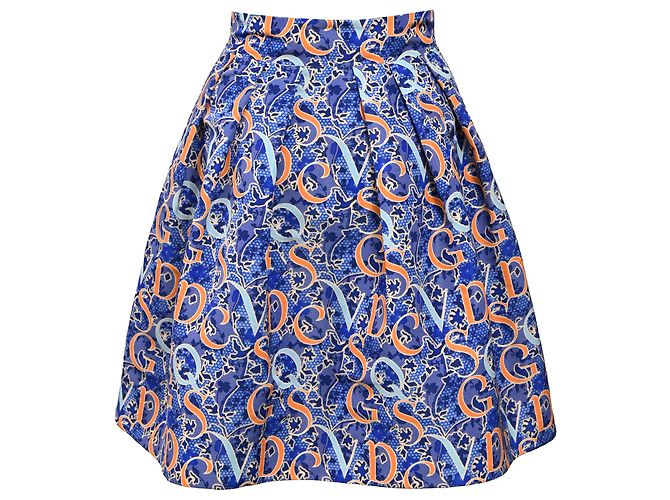 Gonna mini svasata stampata Mary Katrantzou in viscosa multicolore - vista 3