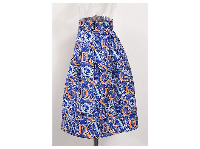 Gonna mini svasata stampata Mary Katrantzou in viscosa multicolore - vista 6