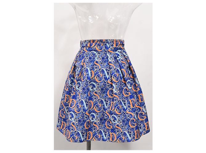 Gonna mini svasata stampata Mary Katrantzou in viscosa multicolore - vista 7