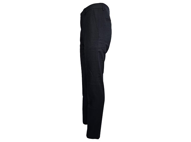 Pantaloni Slim-Fit Ami in lana blu navy - vista 2