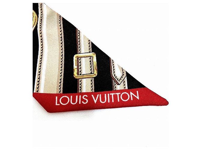 Bufanda Bando BB de seda Louis Vuitton M77325 Castaño - vista 4