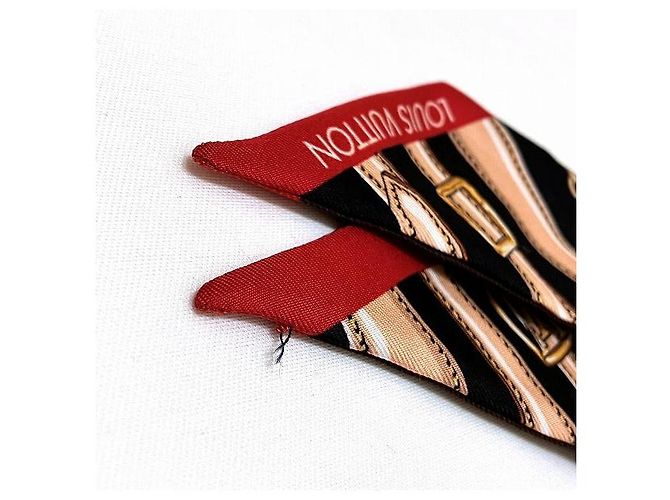 Bufanda Bando BB de seda Louis Vuitton M77325 Castaño - vista 5