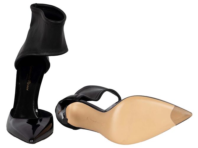 Gianvito Rossi Décolleté con Cinturino alla Caviglia - '10s Nero - vista 2