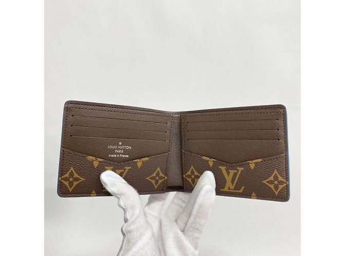 Portafoglio Slender Monogramma Louis Vuitton Blu - vista 4
