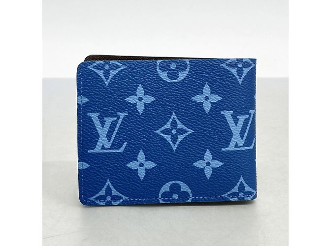 Portafoglio Slender Monogramma Louis Vuitton Blu - vista 5
