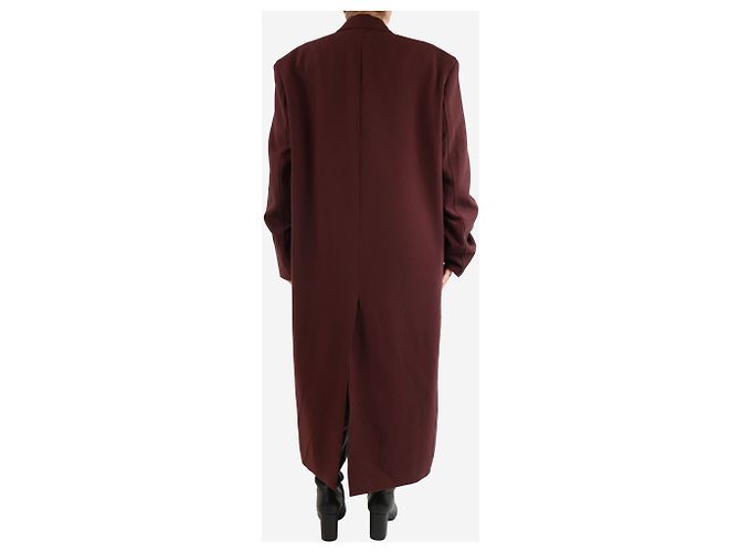 Autre Marque Abrigo duster burdeos - talla UK 16 Roja - vista 2