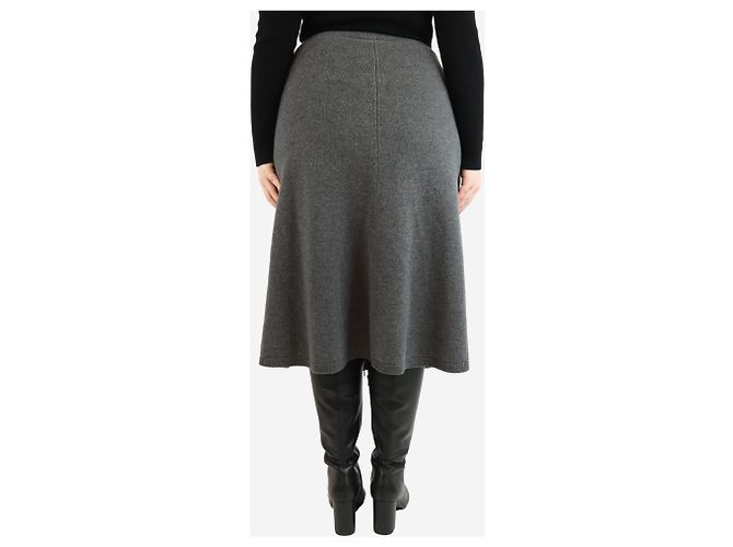 Joseph Falda midi de lana gris - talla M - vista 3