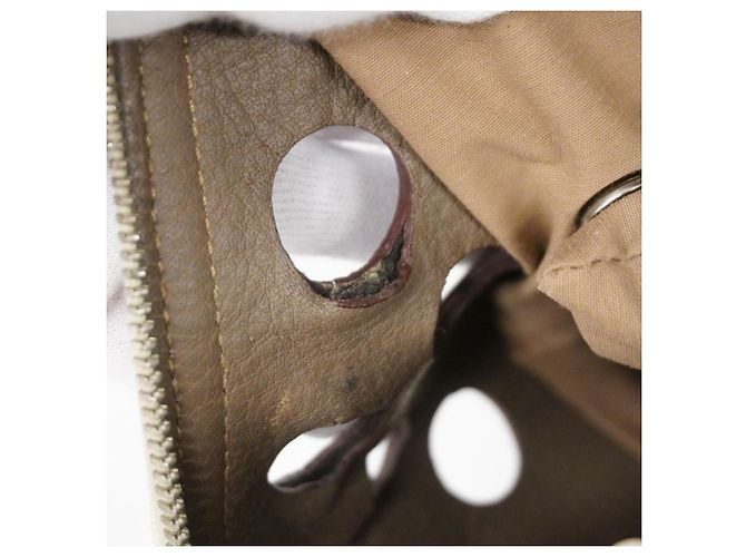Hermès Trasportino per cani Hermes in beige e bianco - vista 11
