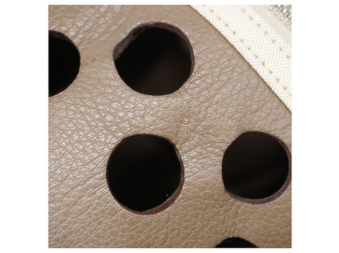 Hermès Trasportino per cani Hermes in beige e bianco - vista 15