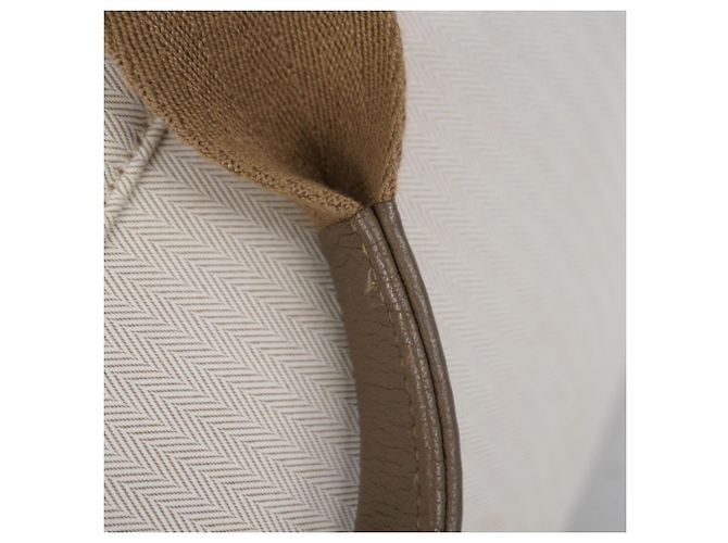 Hermès Trasportino per cani Hermes in beige e bianco - vista 16