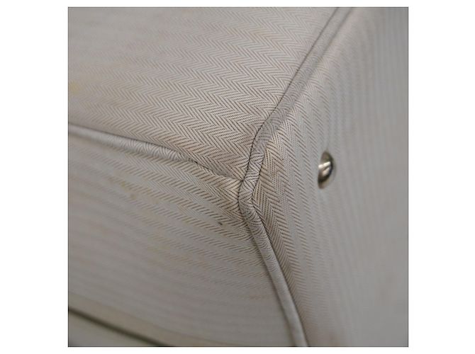 Hermès Trasportino per cani Hermes in beige e bianco - vista 6