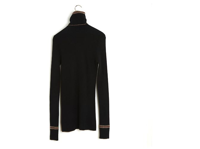 Chanel 2009 Schwarzer Kaschmir-Pullover mit Rollkragen FR38 UK10 US8 - Ansicht 5