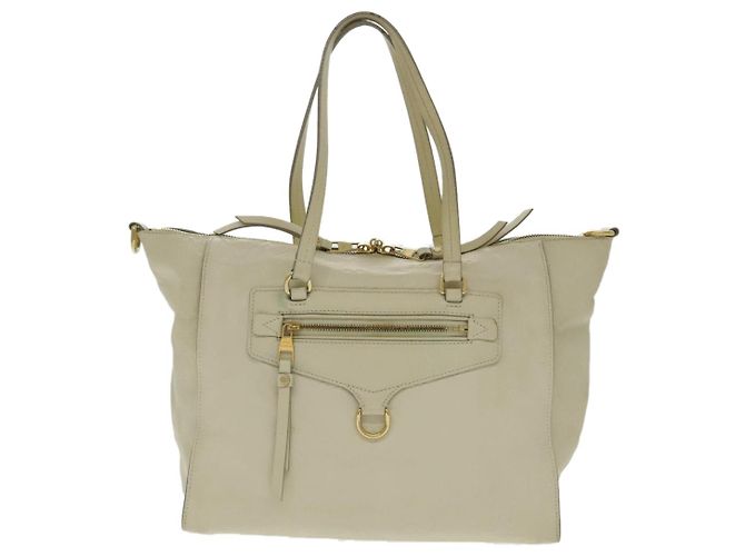 LOUIS VUITTON Borsa Tote Lumineuse PM Monogram Empreinte Neige M93411 Auth fm3942 Bianco - vista 13