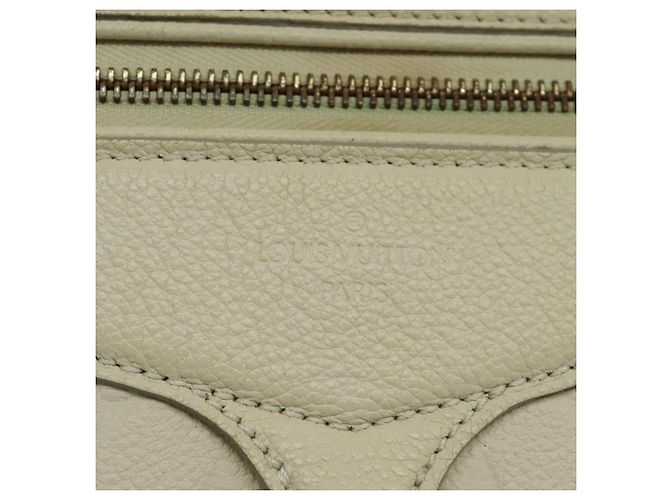 LOUIS VUITTON Borsa Tote Lumineuse PM Monogram Empreinte Neige M93411 Auth fm3942 Bianco - vista 18