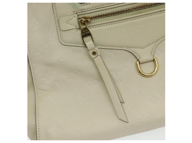 LOUIS VUITTON Borsa Tote Lumineuse PM Monogram Empreinte Neige M93411 Auth fm3942 Bianco - vista 21