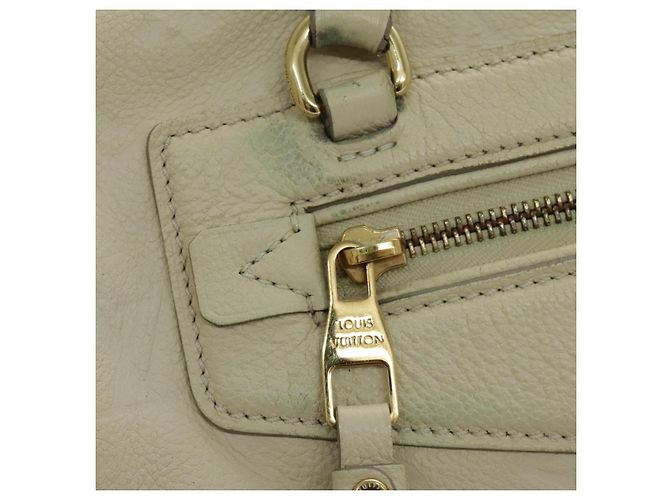 LOUIS VUITTON Borsa Tote Lumineuse PM Monogram Empreinte Neige M93411 Auth fm3942 Bianco - vista 22
