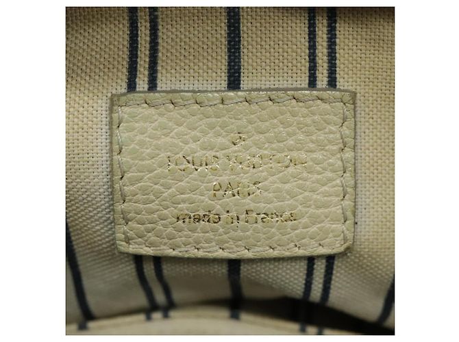 LOUIS VUITTON Borsa Tote Lumineuse PM Monogram Empreinte Neige M93411 Auth fm3942 Bianco - vista 23