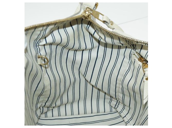 LOUIS VUITTON Borsa Tote Lumineuse PM Monogram Empreinte Neige M93411 Auth fm3942 Bianco - vista 24