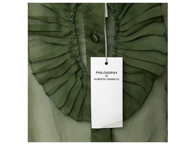 Camisa de seda Philosophy de Alberta Ferretti Verde - vista 5