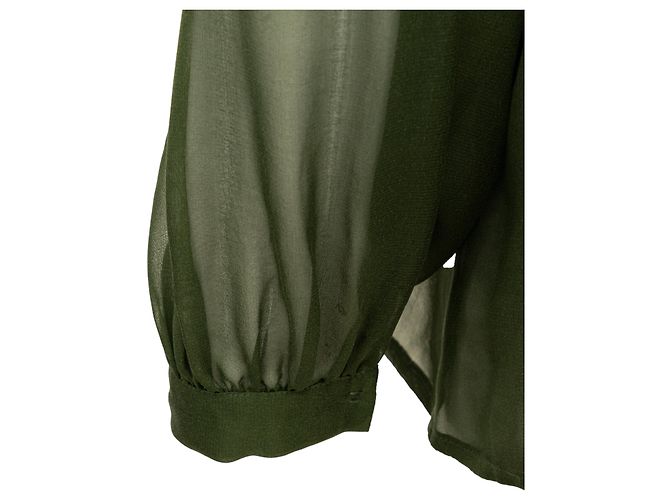 Camisa de seda Philosophy de Alberta Ferretti Verde - vista 8