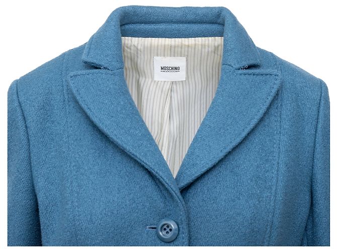 Abrigo de lana Moschino Cheap and Chic Azul - vista 3