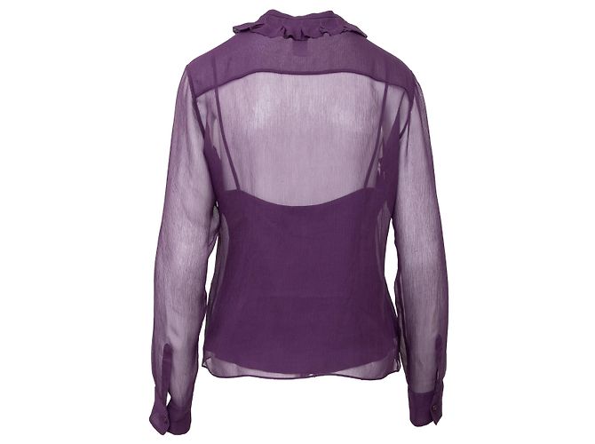 Camicia Moschino Cheap and Chic con canotta Porpora - vista 2