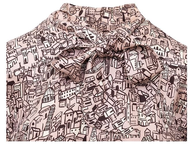 Camisa con estampado de ciudad Moschino Cheap and Chic Multicolor - vista 2