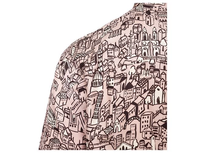 Camisa con estampado de ciudad Moschino Cheap and Chic Multicolor - vista 4