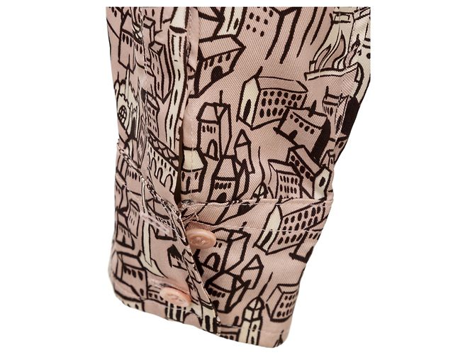 Camisa con estampado de ciudad Moschino Cheap and Chic Multicolor - vista 7