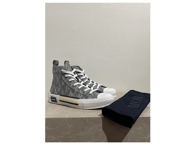 Scarpe DIOR T.EU 42 Tessuto Grigio - vista 6