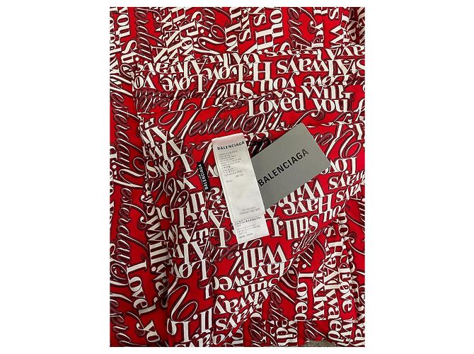 Blanket Sciarpe BALENCIAGA T. Viscosa Rosso - vista 4