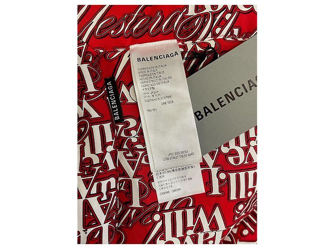Blanket Sciarpe BALENCIAGA T. Viscosa Rosso - vista 5
