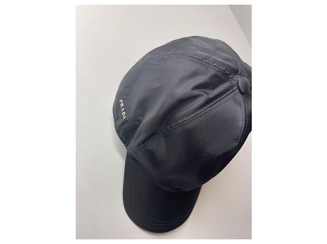 Berretto Prada Nero in Nylon XL - vista 2
