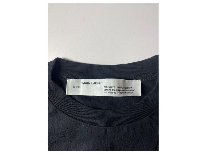 Camiseta Off White negra de algodón XS Negro - vista 7