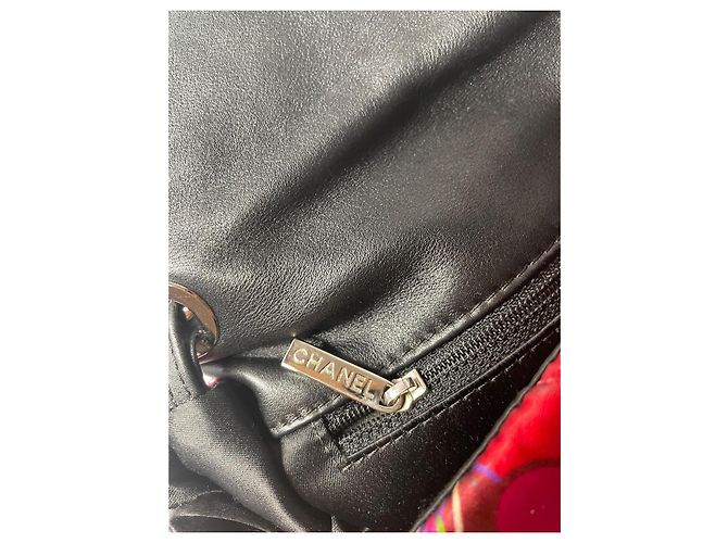 Chanel Schultertasche aus mehrfarbiger Seide Mehrfarben - Ansicht 11
